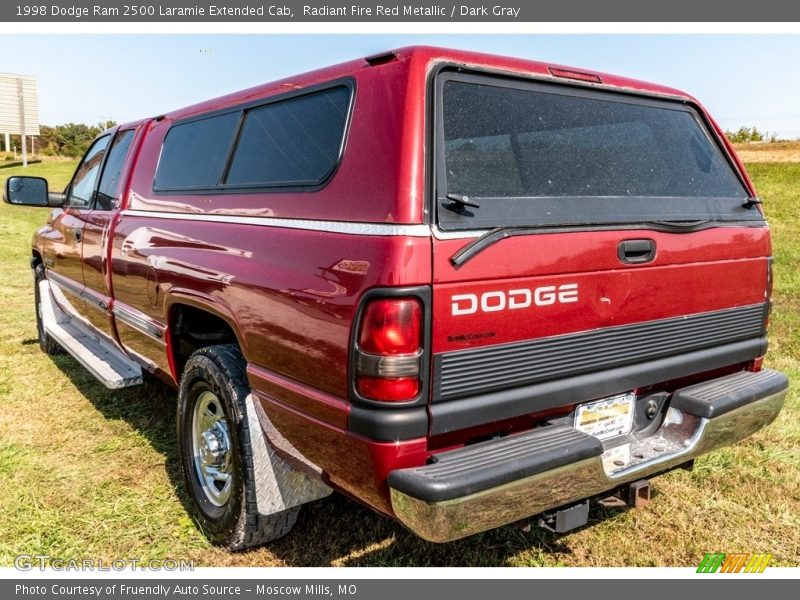 Radiant Fire Red Metallic / Dark Gray 1998 Dodge Ram 2500 Laramie Extended Cab