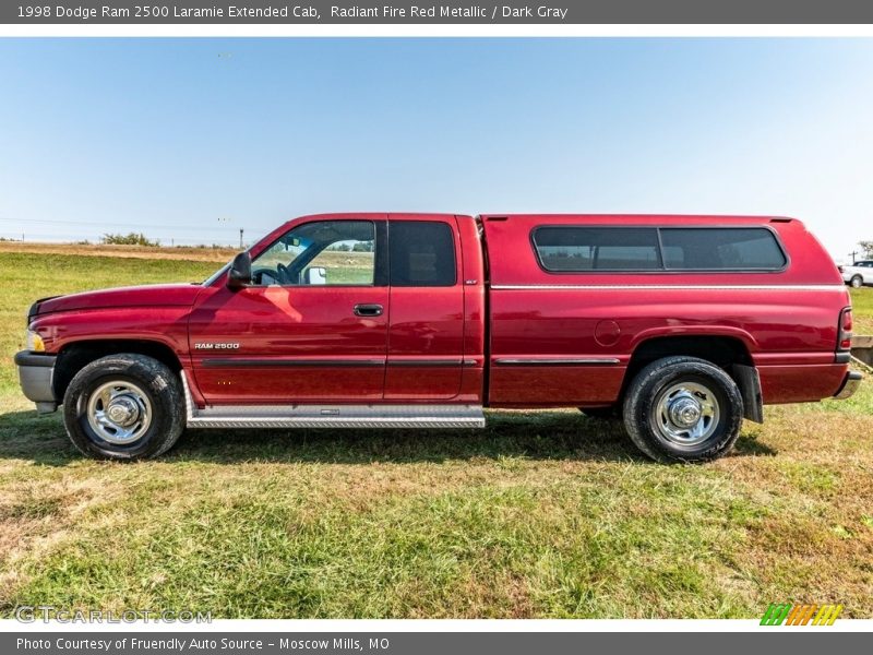 Radiant Fire Red Metallic / Dark Gray 1998 Dodge Ram 2500 Laramie Extended Cab