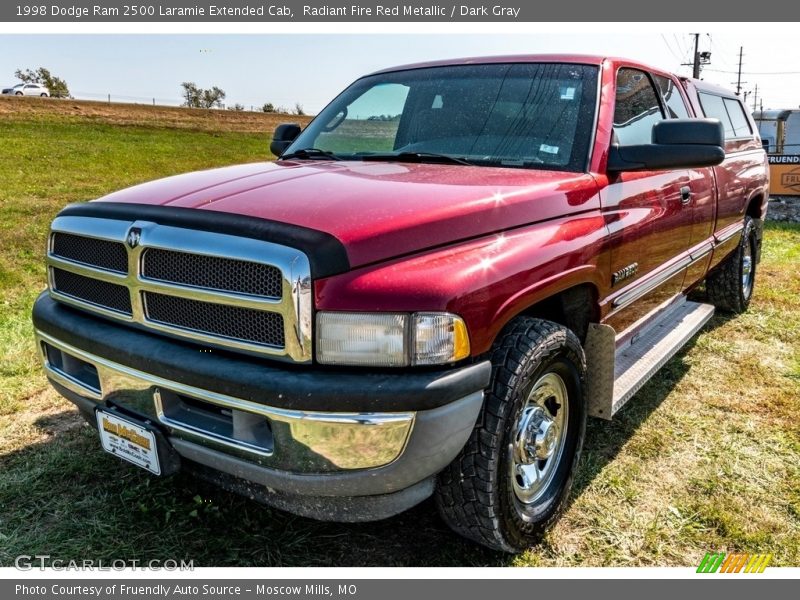 Radiant Fire Red Metallic / Dark Gray 1998 Dodge Ram 2500 Laramie Extended Cab