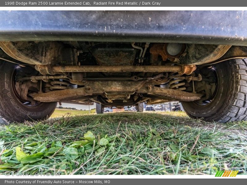 Radiant Fire Red Metallic / Dark Gray 1998 Dodge Ram 2500 Laramie Extended Cab