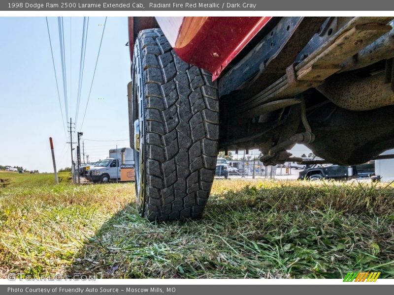 Radiant Fire Red Metallic / Dark Gray 1998 Dodge Ram 2500 Laramie Extended Cab
