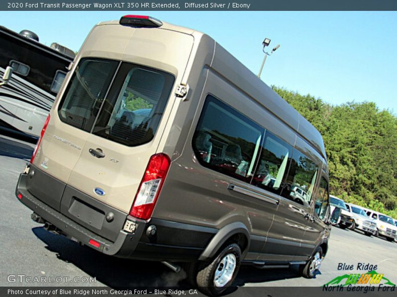 Diffused Silver / Ebony 2020 Ford Transit Passenger Wagon XLT 350 HR Extended