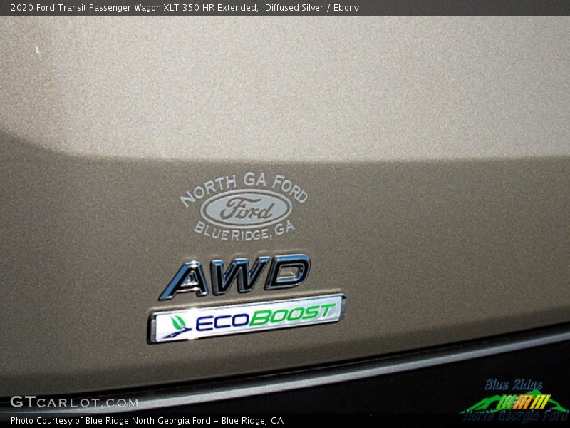 Diffused Silver / Ebony 2020 Ford Transit Passenger Wagon XLT 350 HR Extended