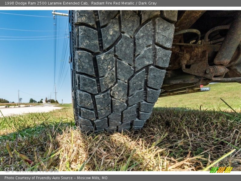 Radiant Fire Red Metallic / Dark Gray 1998 Dodge Ram 2500 Laramie Extended Cab