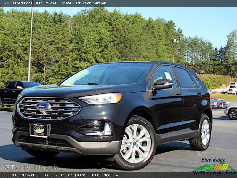 Agate Black / Soft Ceramic 2020 Ford Edge Titanium AWD