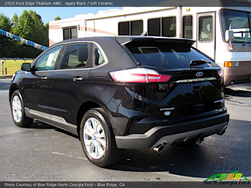 Agate Black / Soft Ceramic 2020 Ford Edge Titanium AWD