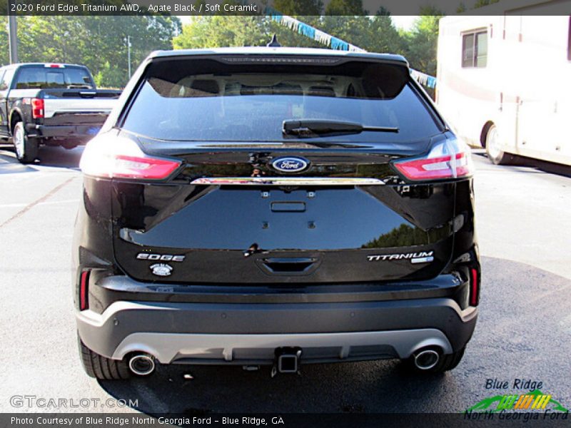 Agate Black / Soft Ceramic 2020 Ford Edge Titanium AWD