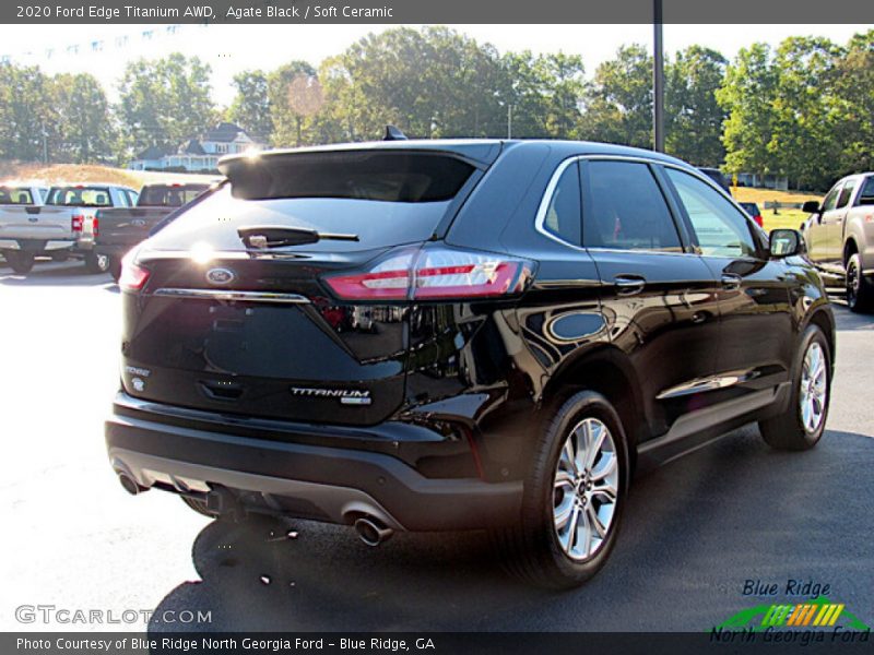 Agate Black / Soft Ceramic 2020 Ford Edge Titanium AWD