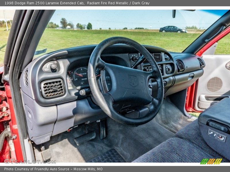 Radiant Fire Red Metallic / Dark Gray 1998 Dodge Ram 2500 Laramie Extended Cab