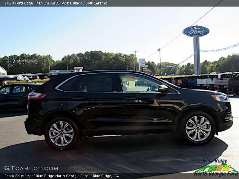 Agate Black / Soft Ceramic 2020 Ford Edge Titanium AWD