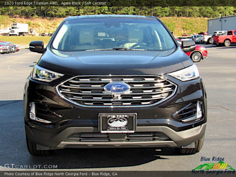 Agate Black / Soft Ceramic 2020 Ford Edge Titanium AWD