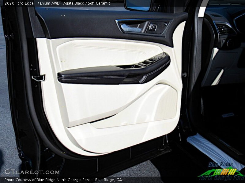 Agate Black / Soft Ceramic 2020 Ford Edge Titanium AWD