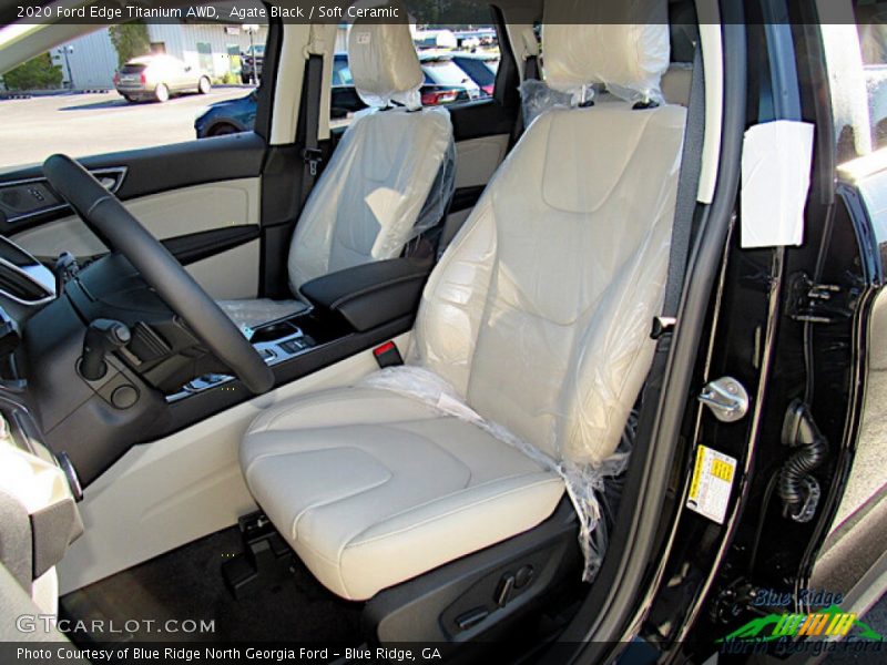 Agate Black / Soft Ceramic 2020 Ford Edge Titanium AWD