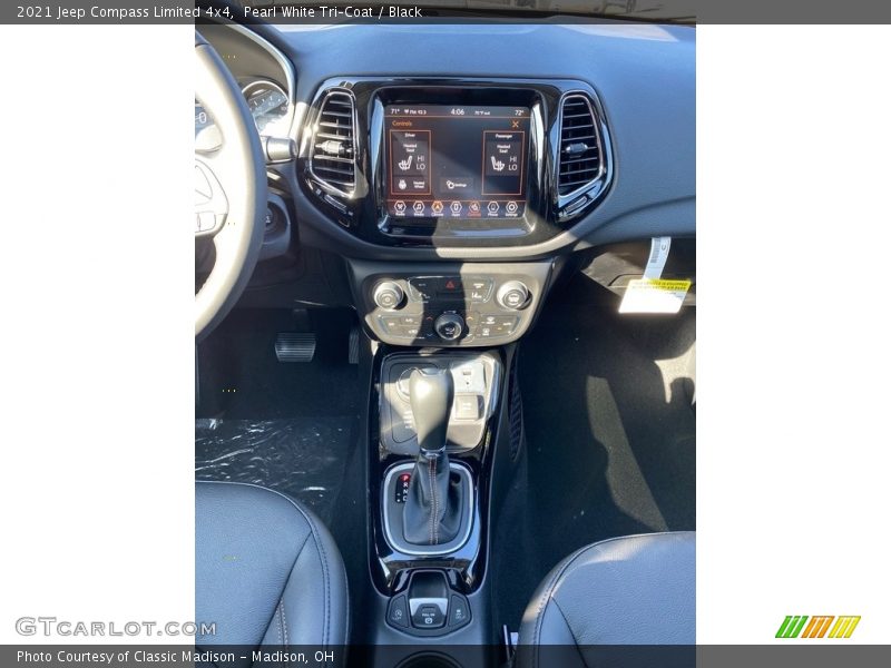Pearl White Tri–Coat / Black 2021 Jeep Compass Limited 4x4