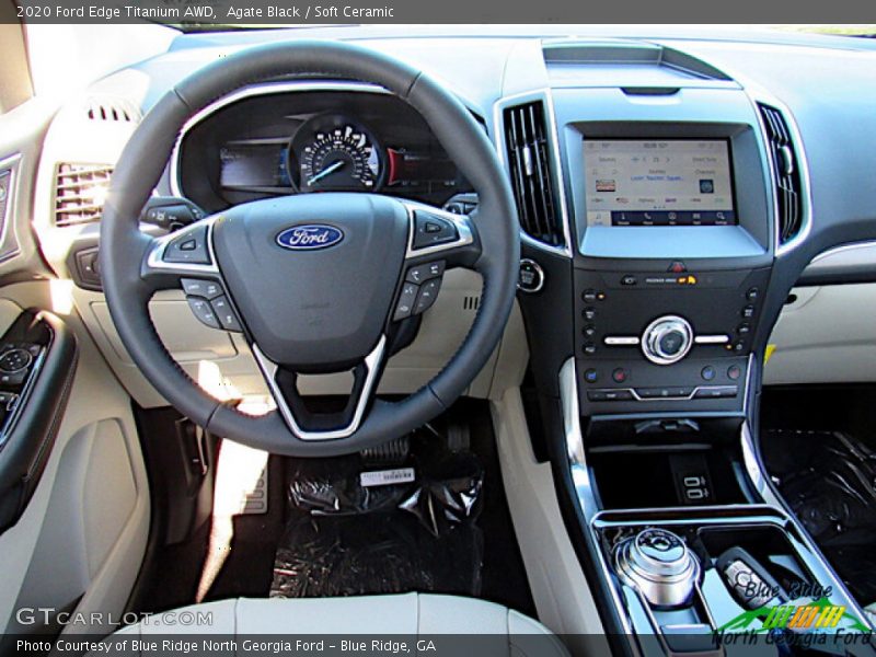 Agate Black / Soft Ceramic 2020 Ford Edge Titanium AWD