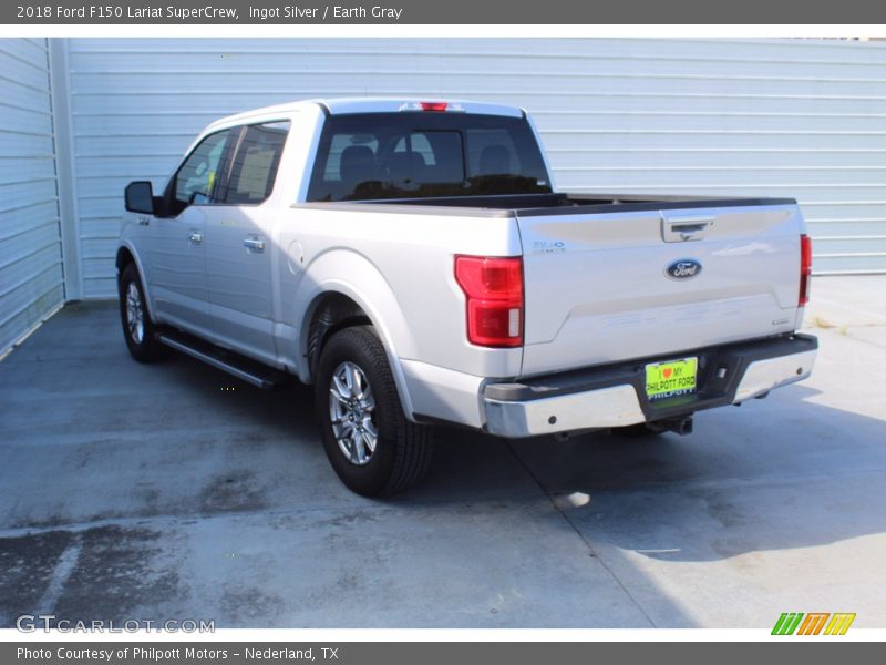 Ingot Silver / Earth Gray 2018 Ford F150 Lariat SuperCrew