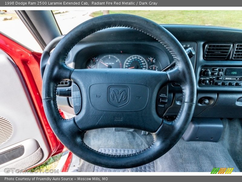 Radiant Fire Red Metallic / Dark Gray 1998 Dodge Ram 2500 Laramie Extended Cab