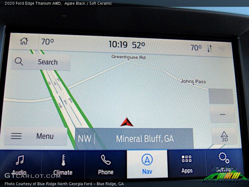 Agate Black / Soft Ceramic 2020 Ford Edge Titanium AWD