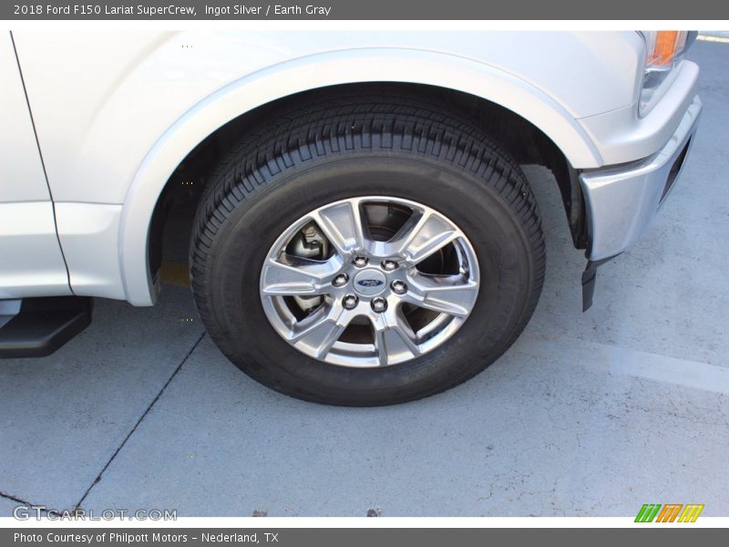 Ingot Silver / Earth Gray 2018 Ford F150 Lariat SuperCrew