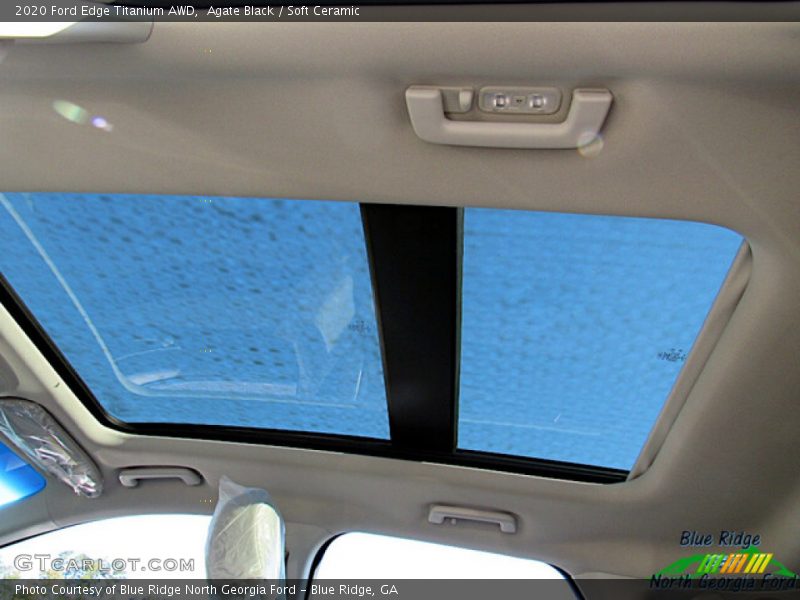 Agate Black / Soft Ceramic 2020 Ford Edge Titanium AWD