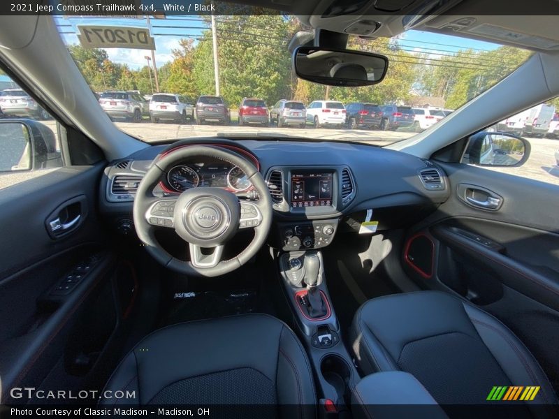 White / Black 2021 Jeep Compass Trailhawk 4x4
