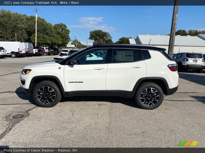 White / Black 2021 Jeep Compass Trailhawk 4x4