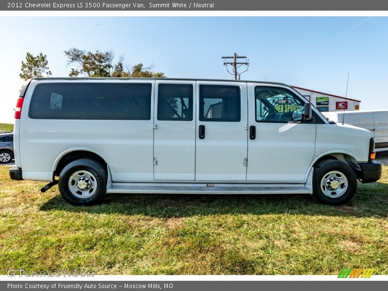 Summit White / Neutral 2012 Chevrolet Express LS 3500 Passenger Van