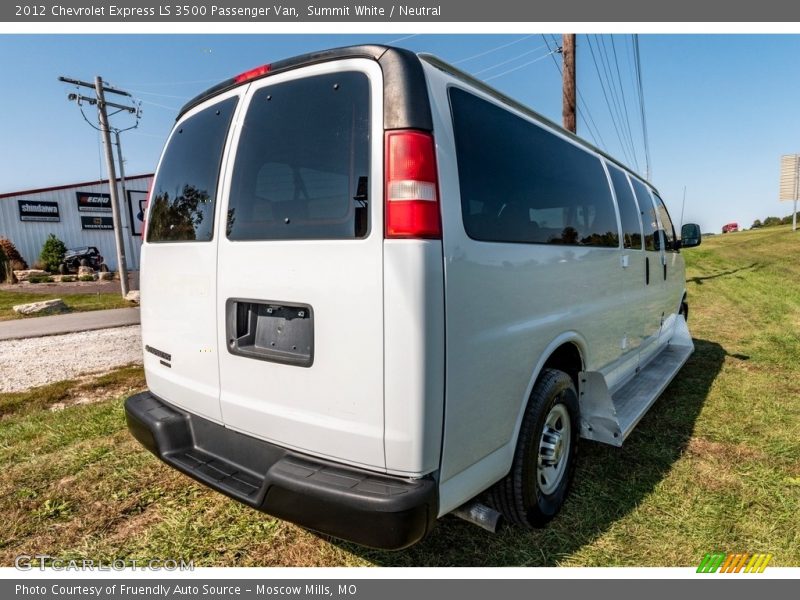 Summit White / Neutral 2012 Chevrolet Express LS 3500 Passenger Van