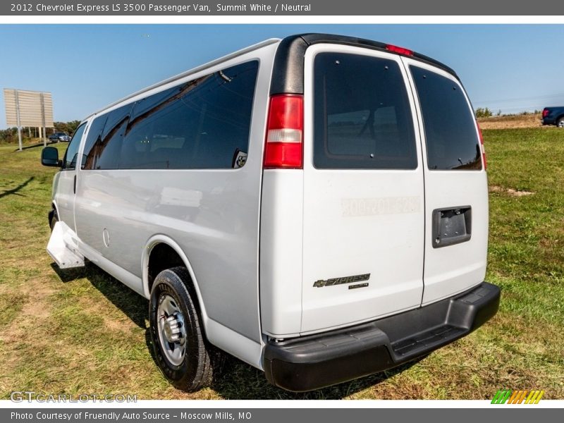 Summit White / Neutral 2012 Chevrolet Express LS 3500 Passenger Van