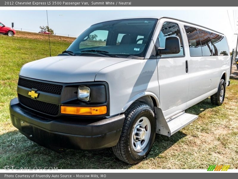 Summit White / Neutral 2012 Chevrolet Express LS 3500 Passenger Van