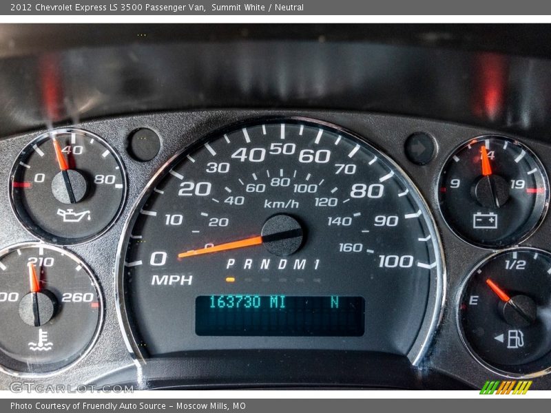 Summit White / Neutral 2012 Chevrolet Express LS 3500 Passenger Van