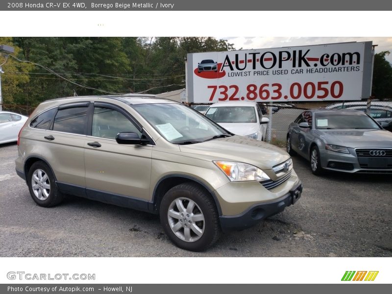 Borrego Beige Metallic / Ivory 2008 Honda CR-V EX 4WD
