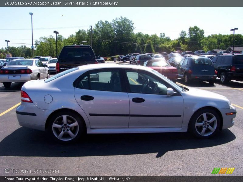 Silver Metallic / Charcoal Grey 2003 Saab 9-3 Arc Sport Sedan