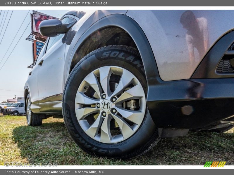 Urban Titanium Metallic / Beige 2013 Honda CR-V EX AWD