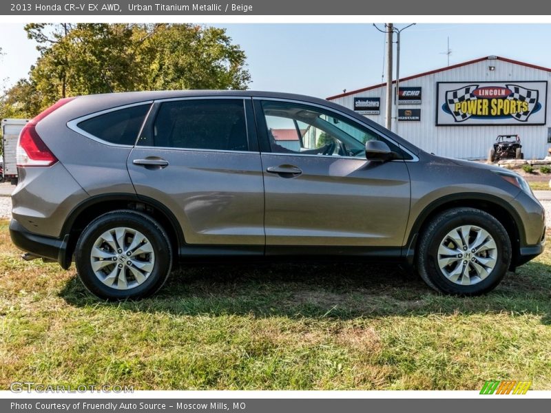 Urban Titanium Metallic / Beige 2013 Honda CR-V EX AWD