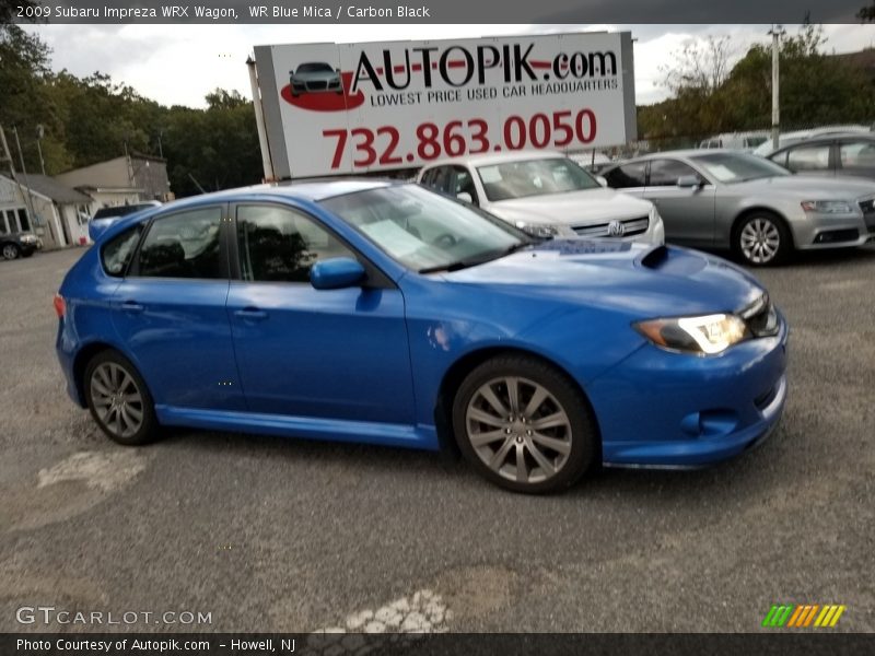 WR Blue Mica / Carbon Black 2009 Subaru Impreza WRX Wagon