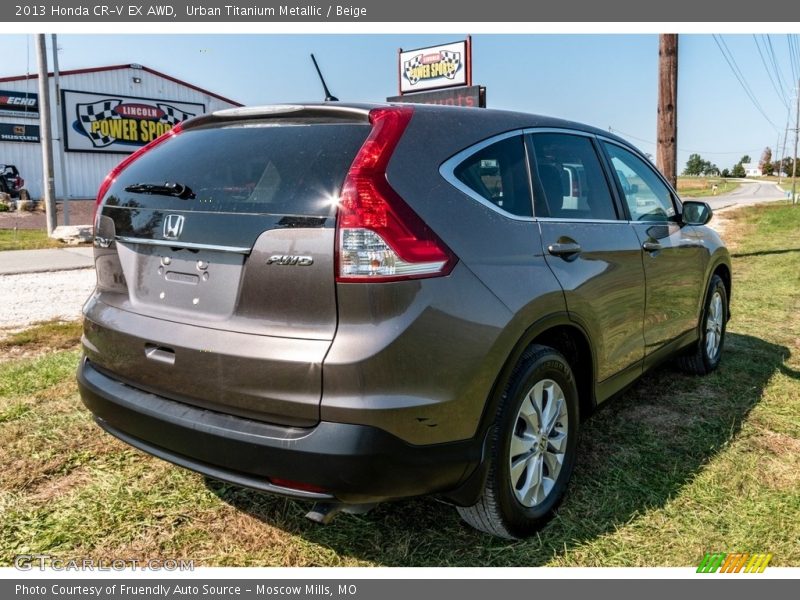 Urban Titanium Metallic / Beige 2013 Honda CR-V EX AWD