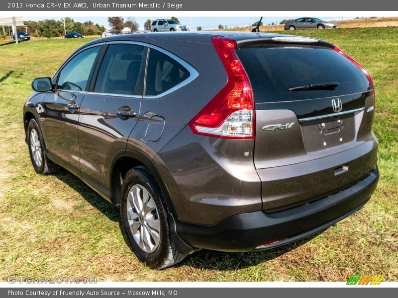 Urban Titanium Metallic / Beige 2013 Honda CR-V EX AWD