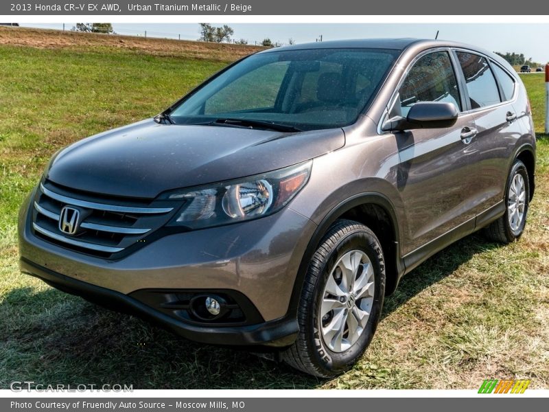 Urban Titanium Metallic / Beige 2013 Honda CR-V EX AWD