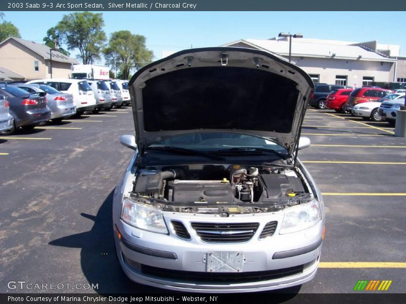 Silver Metallic / Charcoal Grey 2003 Saab 9-3 Arc Sport Sedan