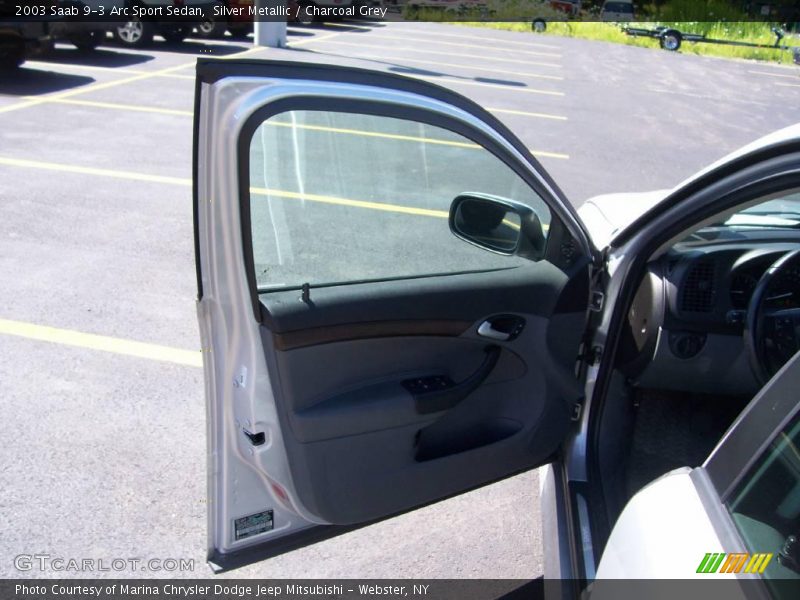 Silver Metallic / Charcoal Grey 2003 Saab 9-3 Arc Sport Sedan