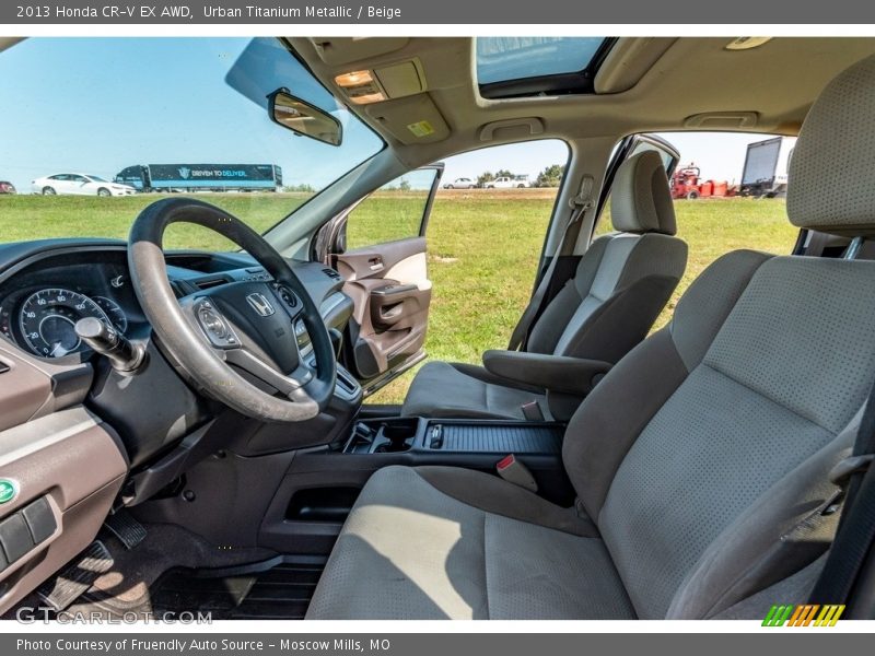 Urban Titanium Metallic / Beige 2013 Honda CR-V EX AWD