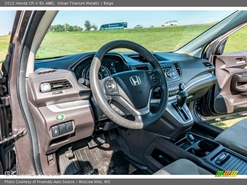 Urban Titanium Metallic / Beige 2013 Honda CR-V EX AWD