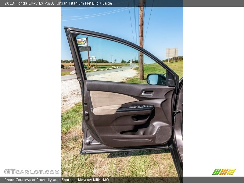Urban Titanium Metallic / Beige 2013 Honda CR-V EX AWD