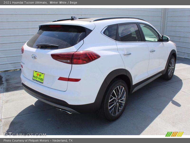 Winter White / Beige 2021 Hyundai Tucson Ulitimate