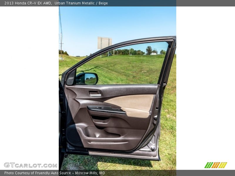 Urban Titanium Metallic / Beige 2013 Honda CR-V EX AWD