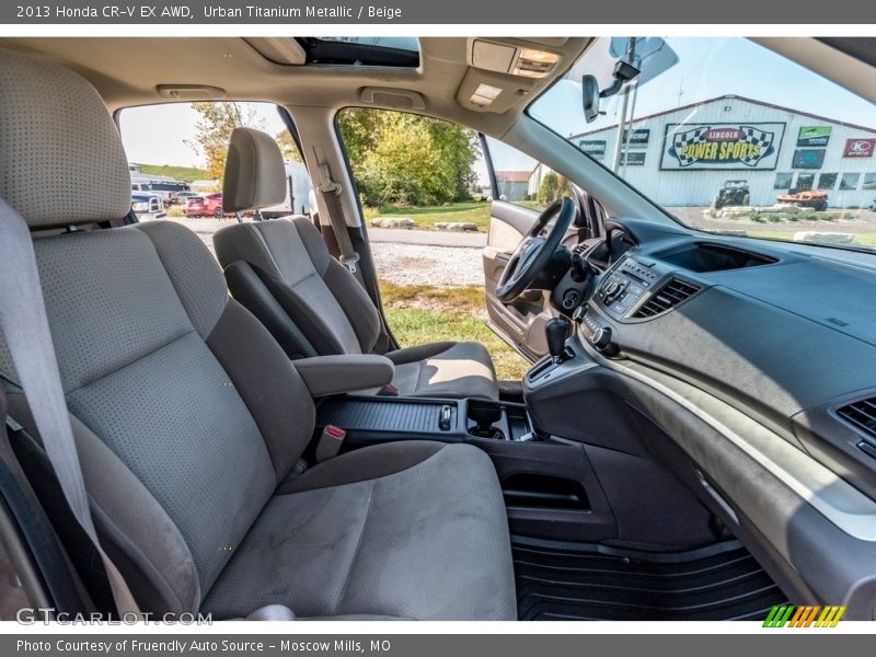 Urban Titanium Metallic / Beige 2013 Honda CR-V EX AWD