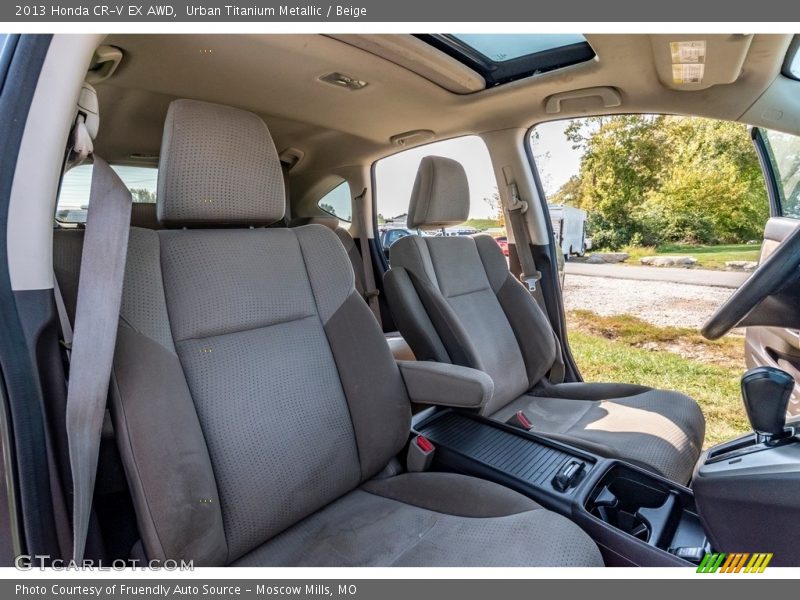 Urban Titanium Metallic / Beige 2013 Honda CR-V EX AWD
