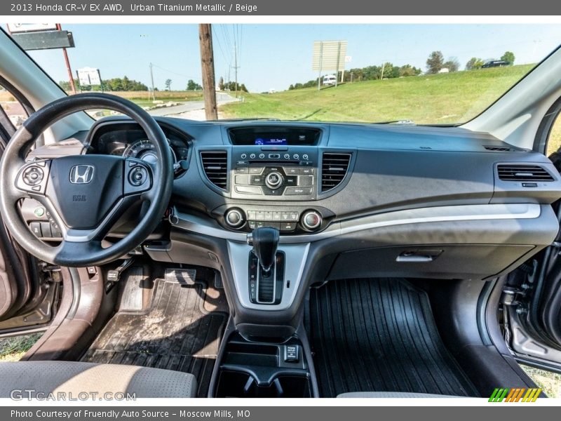 Urban Titanium Metallic / Beige 2013 Honda CR-V EX AWD