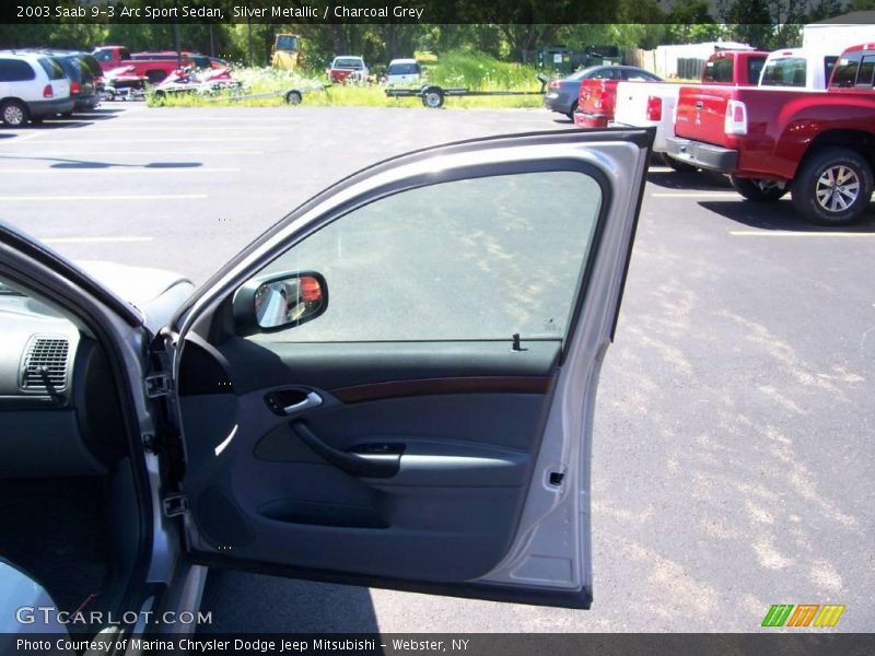 Silver Metallic / Charcoal Grey 2003 Saab 9-3 Arc Sport Sedan